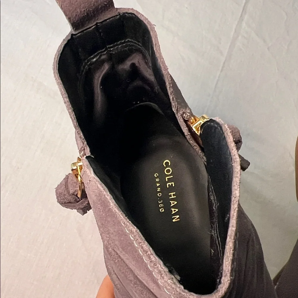 Cole Haan Gray Suede Ankle Boots Sz. 11B - Picture 2 of 13